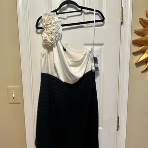 Black & White 1 Shoulder Dress